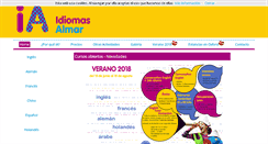 Desktop Screenshot of idiomasalmar.com